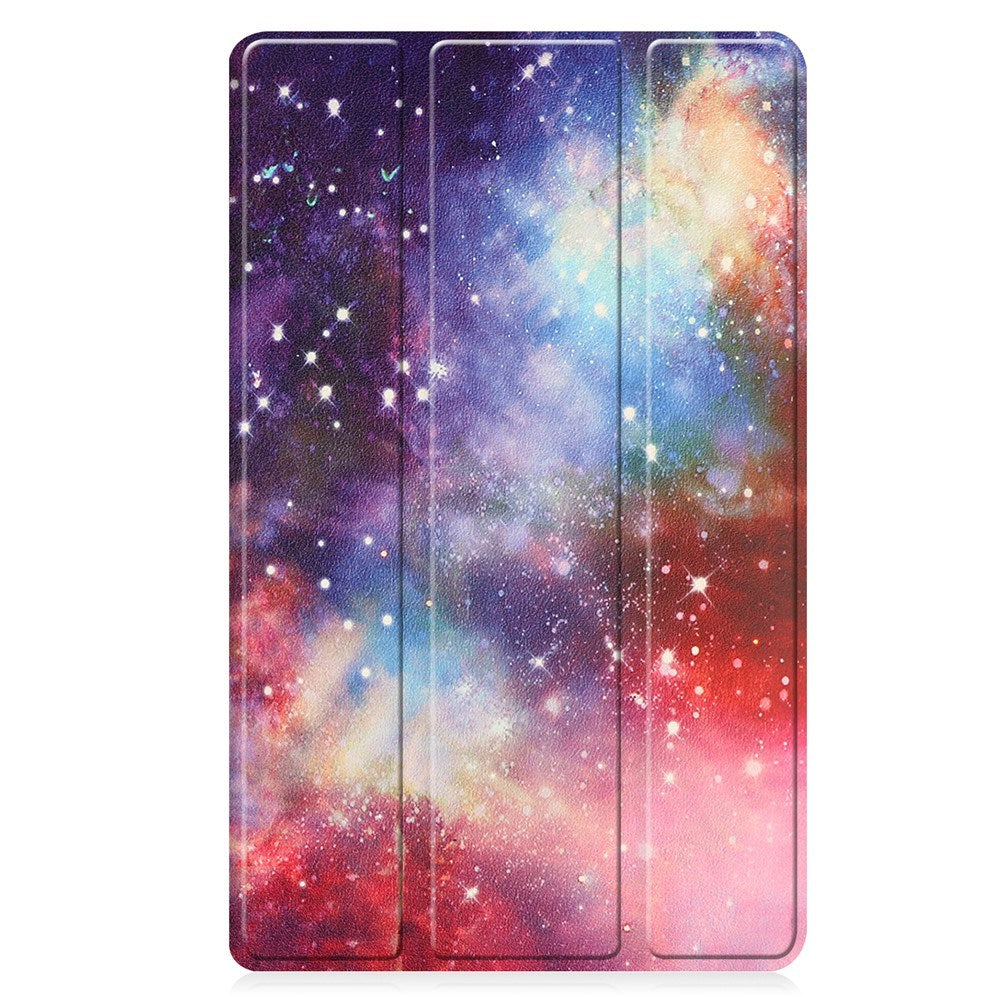 EIDERWOOD Lenovo Tab M8 (4. Gen.) Tri-Fold Kunstskinn Flip Deksel m. Mønster - Galakse