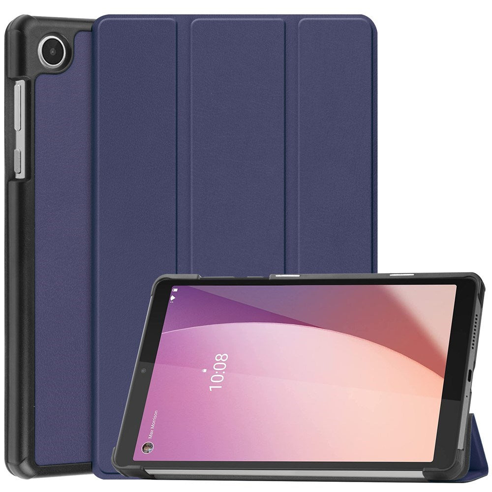 EIDERWOOD Lenovo Tab M8 (4. Gen.) Tri-Fold Kunstskinn Flip Deksel - Blå