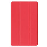 EIDERWOOD Lenovo Tab M8 (4. Gen.) Tri-Fold Kunstskinn Flip Deksel - Rød