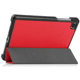 EIDERWOOD Lenovo Tab M8 (4. Gen.) Tri-Fold Kunstskinn Flip Deksel - Rød
