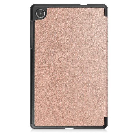 EIDERWOOD Lenovo Tab M8 (4. Gen.) Tri-Fold Kunstskinn Flip Deksel - Rosegull