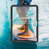 iPad 11" (2025) / iPad 10.9" (2024/2022) Vanntett Håndverkerdeksel med Skjermbeskytter - Gjennomsiktig / Svart