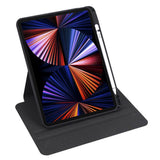 iPad Pro 12.9" (2022 / 2021 / 2020 / 2018) Hybrid Flip Deksel - Svart / Gjennomsiktig