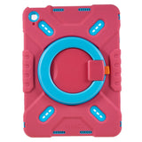 Pepkoo iPad 11" (2025) / 10.9" (2024 / 2022) Barnedeksel med Roterbart Stativ - Rosa / Blå
