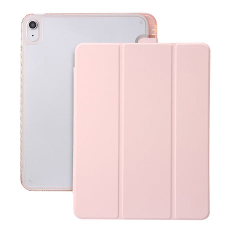EIDERWOOD iPad 11" (2025) / iPad 10.9" (2024/2022) Tri-Fold Kunst Skinn Deksel med Apple Pencil Holder - Rosa