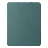 EIDERWOOD iPad 11" (2025) / iPad 10.9" (2024/2022) Tri-Fold Kunst Skinn Deksel med Apple Pencil Holder - Grønn