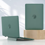 MacBook Pro 14 M5/M4/M3/M2/M1 (2026-2021) Plastdeksel med Stativfunksjon - Frostet Grønn