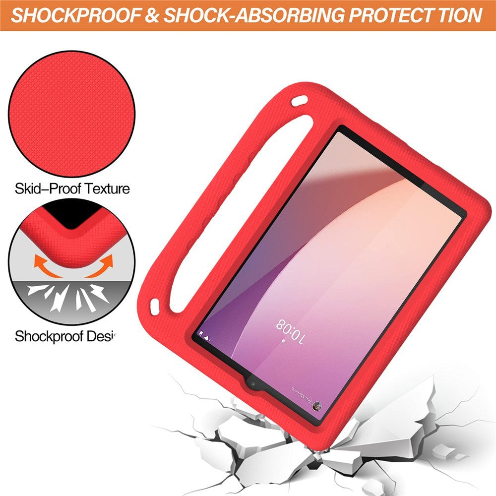 EIDERWOOD Lenovo Tab M8 (4. Gen.) Barn Deksel m. Håndtak & Støttefunksjon - Rød