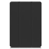 Samsung Galaxy Tab S9+ (Plus) Magnetisk Tri-Fold Skinn Deksel m. Stativfunksjon - Svart