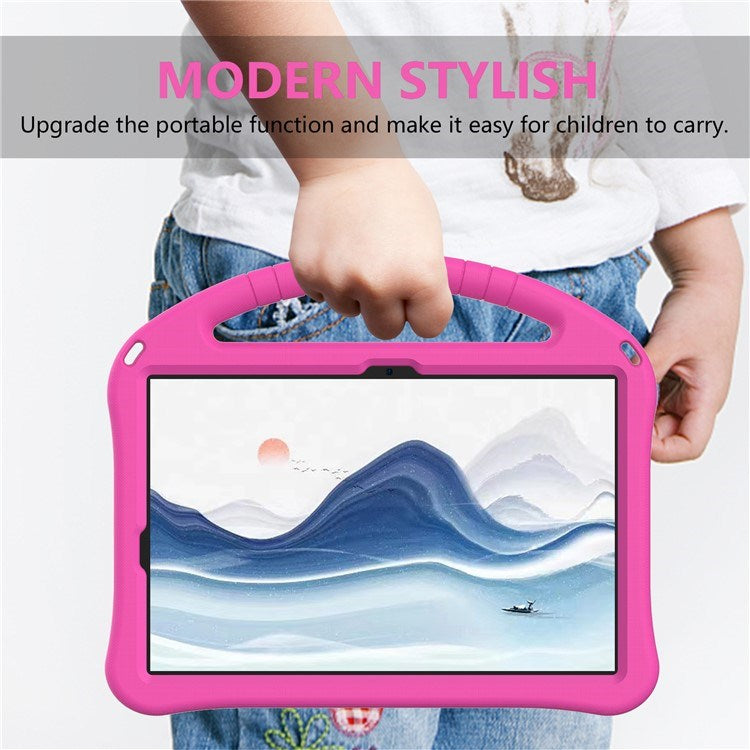 EIDERWOOD Samsung Galaxy Tab S9 / S8 / S7 Barnevennlig Deksel m. Håndtak & Ståfunksjon - Rosa