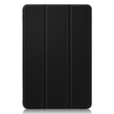Samsung Galaxy Tab A9+ (Plus) Tri-Fold Kunstskinn Deksel m. Stativfunksjon - Svart