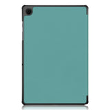 Samsung Galaxy Tab A9+ (Plus) Tri-Fold Kunstskinn Deksel m. Stativfunksjon - Turkis