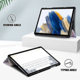 Samsung Galaxy Tab A9+ (Plus) Tri-Fold Deksel i Kunstskinn med Sleep-Funksjon - Rød Hjort