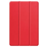 Lenovo Tab P12 Magnetisk Tri-Fold Skinn Deksel m. Stativfunksjon - Rød