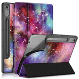 Lenovo Tab P12 Tri-Fold Deksel i Kunstskinn med Penneholder - Galaxy