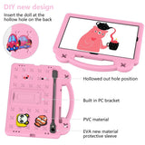 EIDERWOOD Samsung Galaxy Tab S11 / S10 Lite / S10 FE / S9 FE / S9 / S8 / S7 Barnedeksel med Stativ & Håndholder - Rosa