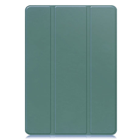 Samsung Galaxy Tab S10 FE / S9 FE Magnetisk Tri-Fold Skinn Deksel m. Stativfunksjon - Grønn