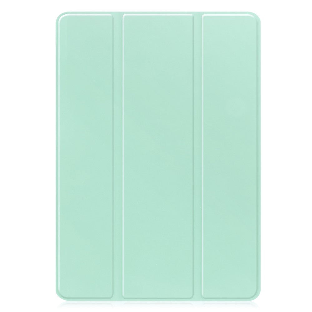 Samsung Galaxy Tab S10 FE / S9 FE Magnetisk Tri-Fold Skinn Deksel m. Stativfunksjon - Mintgrønn