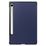 Samsung Galaxy Tab S9 Ultra Tri-Fold Skinn Deksel m. Stativfunksjon - Blå
