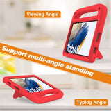 EIDERWOOD Samsung Galaxy Tab A11 / A9  Barnedeksel m. Kickstand - Rød