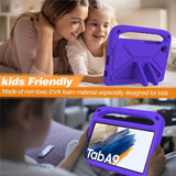 EIDERWOOD Samsung Galaxy Tab A11 / A9  Barnedeksel m. Kickstand - Lilla
