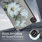 iPad Pro 11" (2022 / 2021 / 2020) Fleksibelt Plast Deksel - Matt Gjennomsiktig / Hvite Blomster