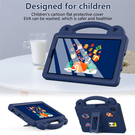 EIDERWOOD Samsung Galaxy Tab A11 / A9  Barnedeksel m. Kickstand - Mørk Blå