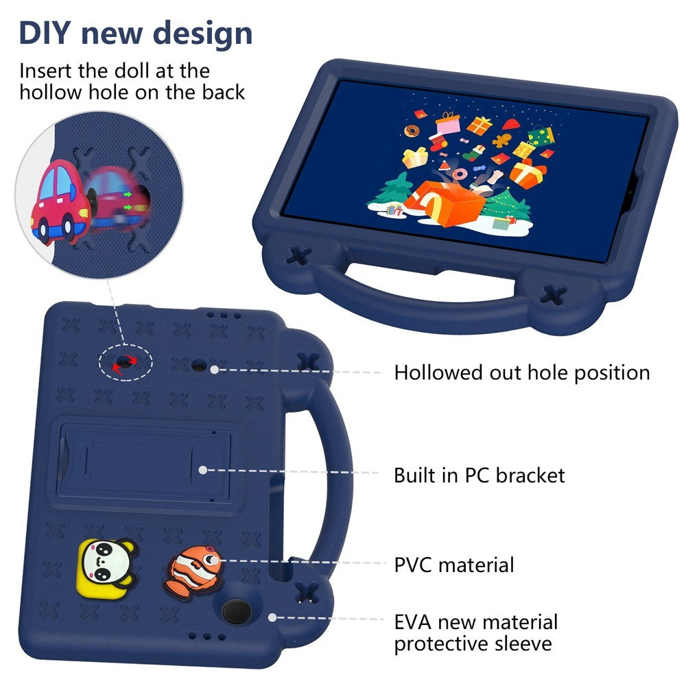 EIDERWOOD Samsung Galaxy Tab A11 / A9  Barnedeksel m. Kickstand - Mørk Blå