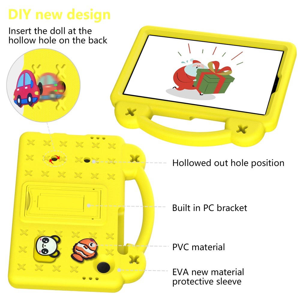 EIDERWOOD Samsung Galaxy Tab A11 / A9  Barnedeksel m. Kickstand - Gul