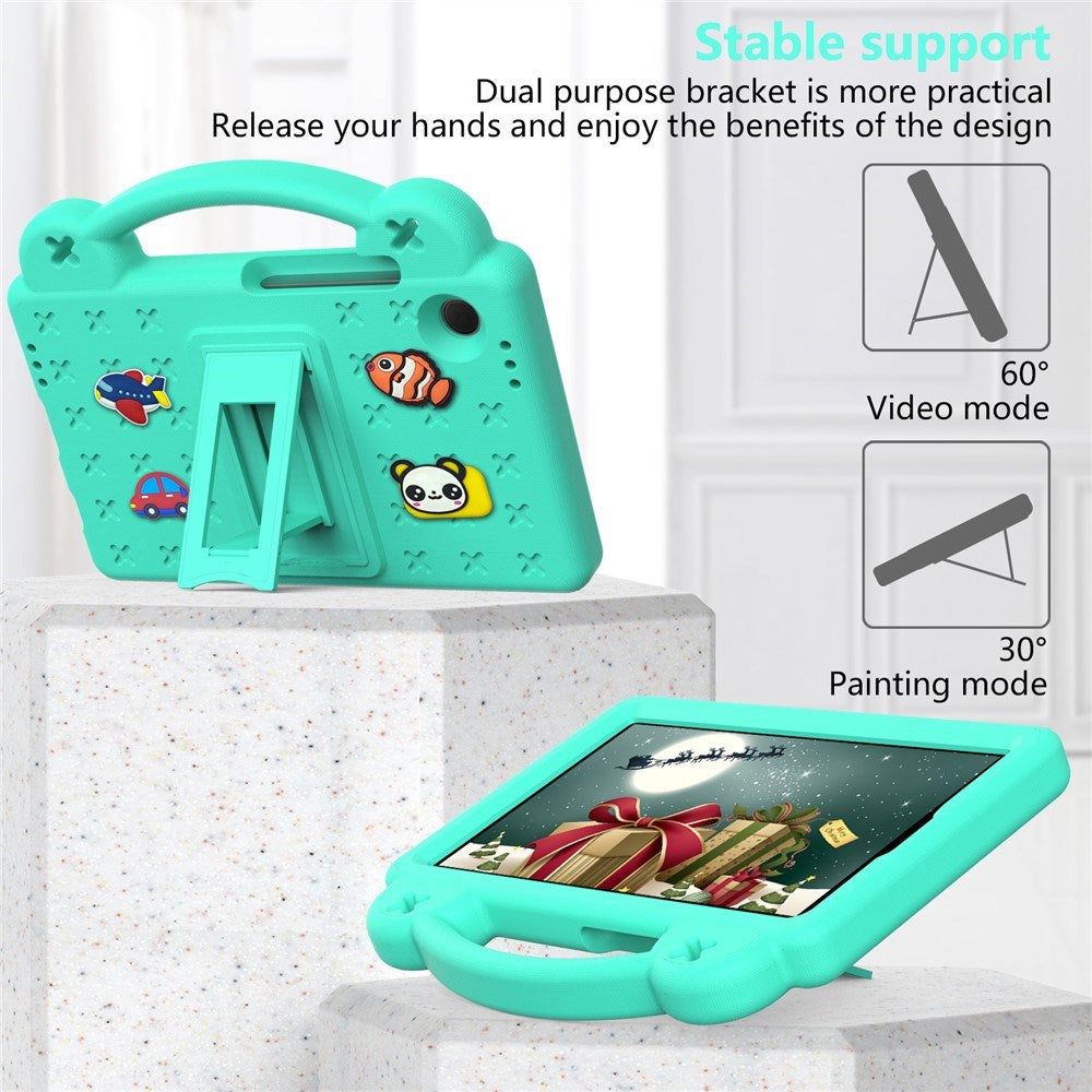 EIDERWOOD Samsung Galaxy Tab A11 / A9  Barnedeksel m. Kickstand - Grønn