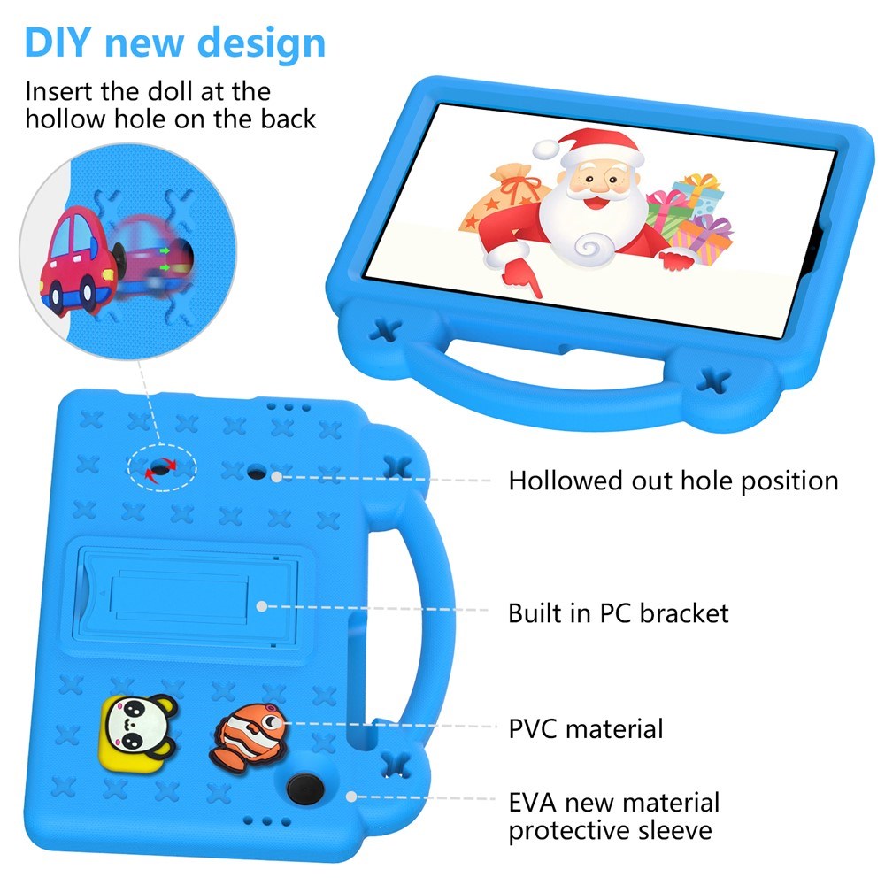 EIDERWOOD Samsung Galaxy Tab A11 / A9  Barnedeksel m. Kickstand - Blå