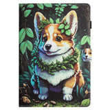 iPad 11" (2025) / iPad 10.9" (2024/2022) Kunstskinn Deksel m. Stativfunksjoner & Kortholder - Corgi