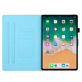 iPad 11" (2025) / iPad 10.9" (2024/2022) Kunstskinn Deksel m. Stativfunksjoner & Kortholder - Svart / Gull Marmor