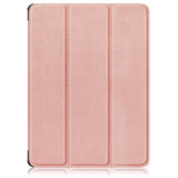 OnePlus Pad Go Tri-Fold Kunstskinn Deksel m. Stativfunksjon - Rose Gold