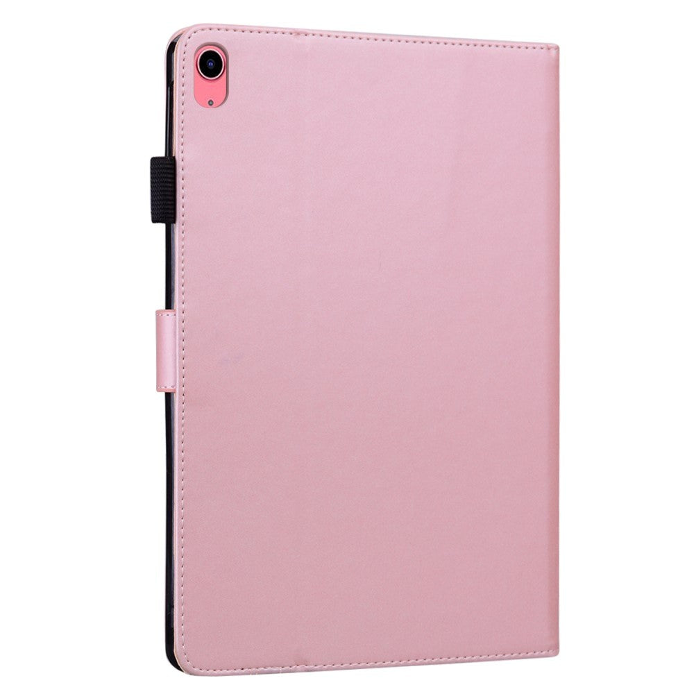 iPad 11" (2025) / iPad 10.9" (2024/2022) Flip Deksel i Skinn med Dyremotiv - Rosa