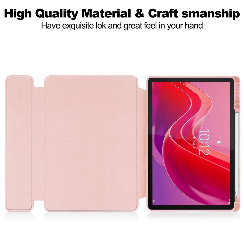 Lenovo Idea Tab 11" / Tab M11 EIDERWOOD Nettbrettdeksel med Pekepennholder – Rosa