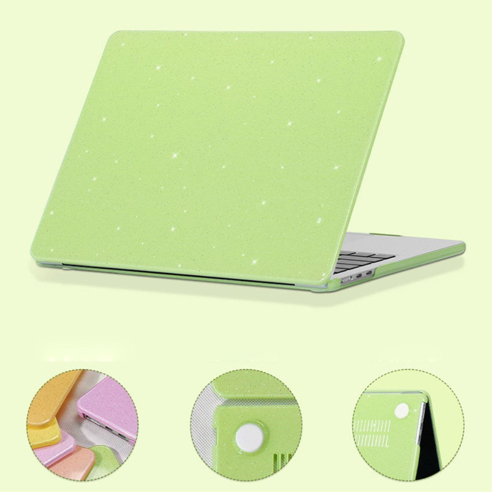 MacBook Air 15" M5/M4/M3/M2 (2026-2023) Hardplast Deksel med Glitterdesign - Lilla