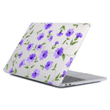 MacBook Air 15" M5/M4/M3/M2 (2026-2023) Hardplastdeksel – Lilla blomster