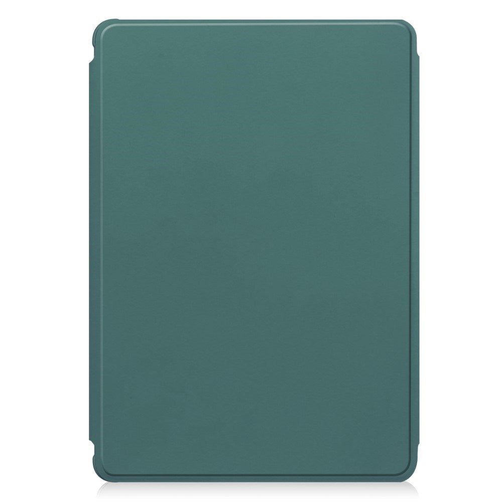 EIDERWOOD iPad Pro 11" (2025 / 2024) Hybrid Flip Deksel m. Roterende Stativfunksjon - Gjennomsiktig / Grønn