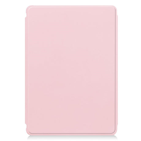 EIDERWOOD iPad Pro 11" (2025 / 2024) Hybrid Flip Deksel m. Roterende Stativfunksjon - Gjennomsiktig / Pink