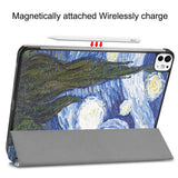 EIDERWOOD iPad Pro 11" (2025 / 2024) Tri-Fold Deksel i Kunstskinn med Sleep-Funksjon - Himmel