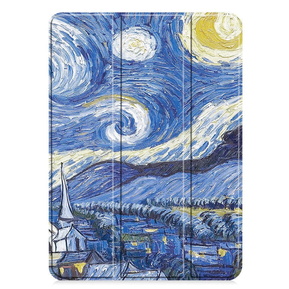 EIDERWOOD iPad Pro 11" (2025 / 2024) Tri-Fold Deksel i Kunstskinn med Sleep-Funksjon - Himmel
