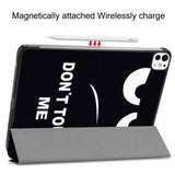EIDERWOOD iPad Pro 11" (2025 / 2024) Tri-Fold Deksel i Kunstskinn med Sleep-Funksjon - "Don't Touch Me"