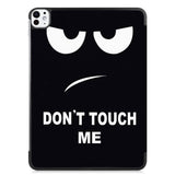 EIDERWOOD iPad Pro 11" (2025 / 2024) Tri-Fold Deksel i Kunstskinn med Sleep-Funksjon - "Don't Touch Me"
