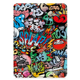 EIDERWOOD iPad Pro 11" (2025 / 2024) Tri-Fold Deksel i Kunstskinn med Sleep-Funksjon - Graffiti