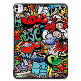 EIDERWOOD iPad Pro 11" (2025 / 2024) Tri-Fold Deksel i Kunstskinn med Sleep-Funksjon - Graffiti