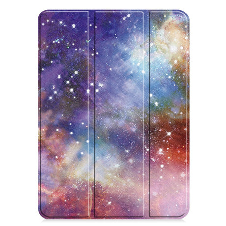EIDERWOOD iPad Pro 11" (2025 / 2024) Tri-Fold Deksel i Kunstskinn med Sleep-Funksjon - Galaxy