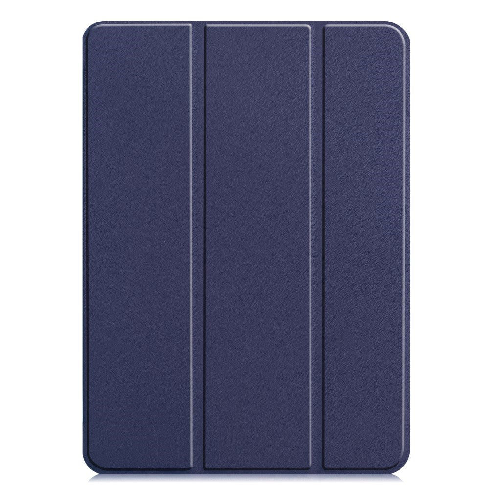 EIDERWOOD iPad Pro 11" (2025 / 2024) Tri-Fold Skinn Flip Deksel - Mørke Blå