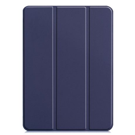 EIDERWOOD iPad Pro 11" (2025 / 2024) Tri-Fold Skinn Flip Deksel - Mørke Blå