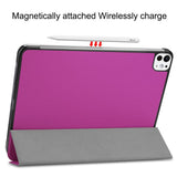 EIDERWOOD iPad Pro 11" (2025 / 2024) Tri-Fold Skinn Flip Deksel - Lilla
